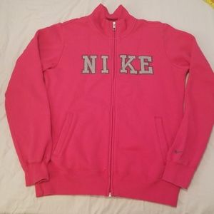 Nike full zip hot pink sweatshirt size medium